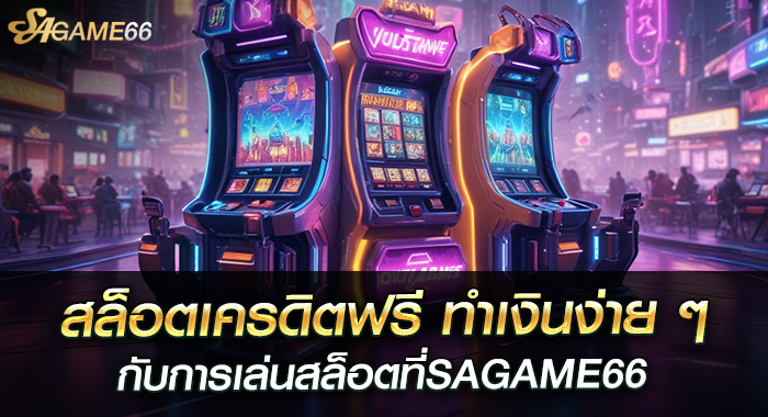 สล็อตเครดิตฟรี ทำเงินง่าย ๆ กับการเล่นสล็อตที่SAGAME66